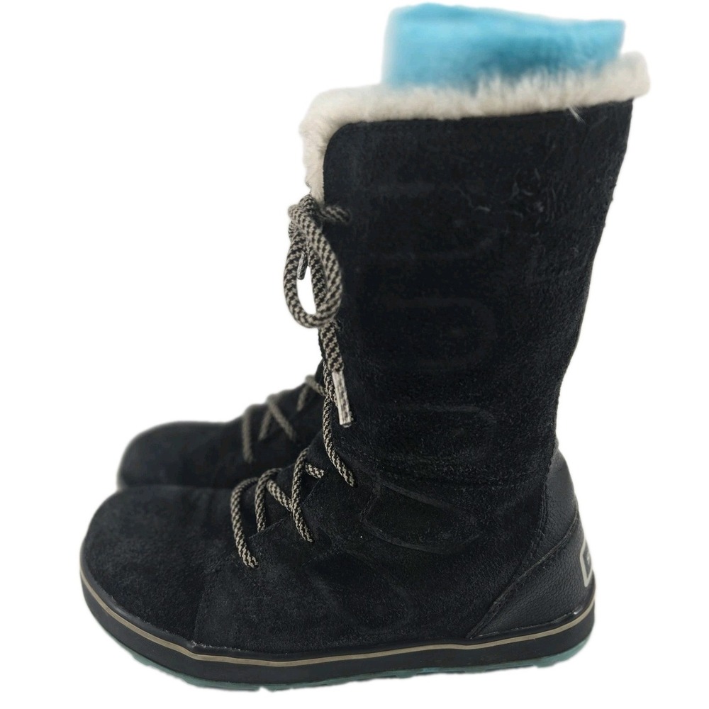Sorel Glacy black suede winter snow Mid calf boots Size 8